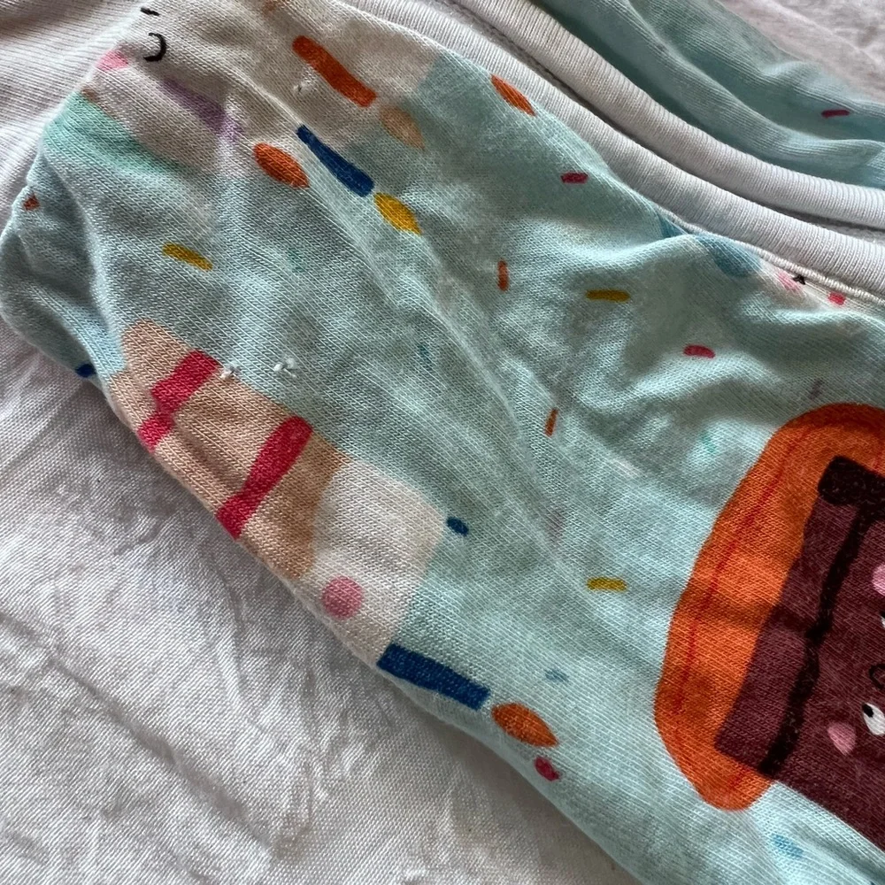 Little Sleepies Birthday Cake Zippy Pajamas 18-24M - Picture 8 of 12